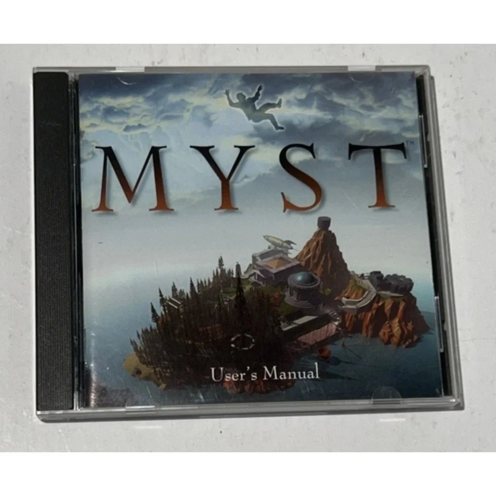 MYST Apple Macintosh CD-ROM Broderbund Software 1994 Game and Manual: Vintage
